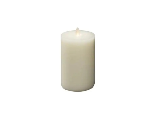 [90255082 1330941] Konstsmide LED-Kerze Echtwachskerze, 8 cm x 10 cm, Cremeweiss