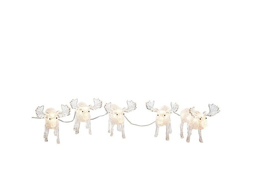[90255132 1330983] Konstsmide LED-Figur Acryl Elch, 5er Set