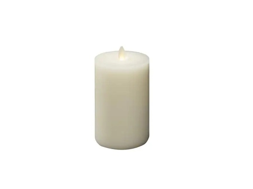 [90255147 1330942] Konstsmide LED-Kerze Echtwachskerze, 8 cm x 15 cm, Cremeweiss