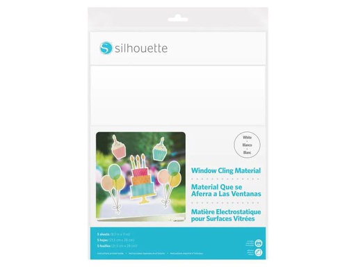 [90044401 471825] Silhouette Fensterfolie 21,5 cm x 28 cm statisch haftend