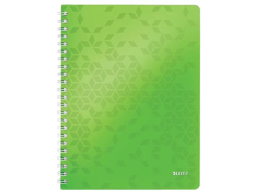 [90255282 1392483] Leitz Notizheft WOW College A4, Kariert, Grün