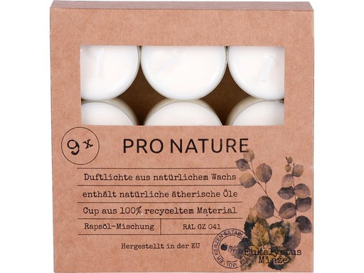 [90255426 1429312] müller Kerzen Duftkerze Eukalyptus &amp; Minze 9 Stück