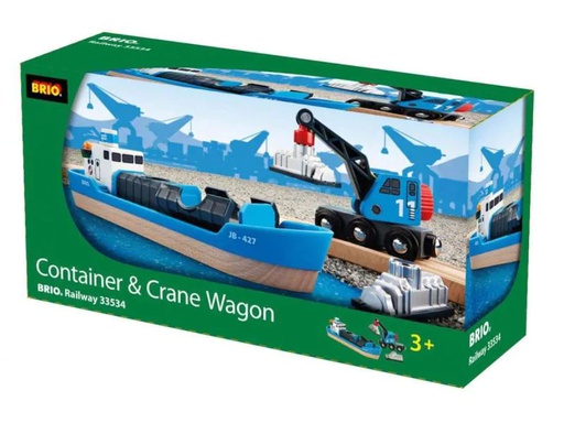 [90044531 309892] BRIO Container Schiff + Kranwagen