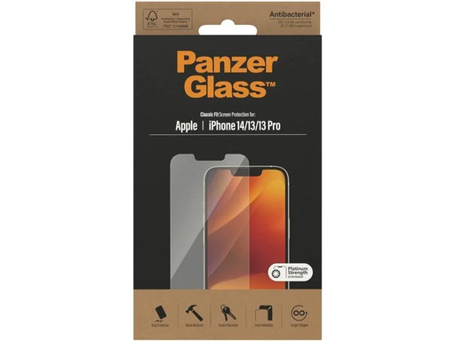 [90255674 1428700] Panzerglass Displayschutz Classic Fit iPhone 13/13 Pro/14