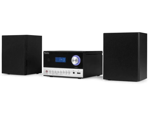 [90255684 1420494] Audizio Micro-HiFi Anlage Toulon Schwarz/Silber