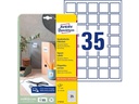 Avery Zweckform QR Code Etiketten 35 x 35 mm, Weiss, 875 Stück