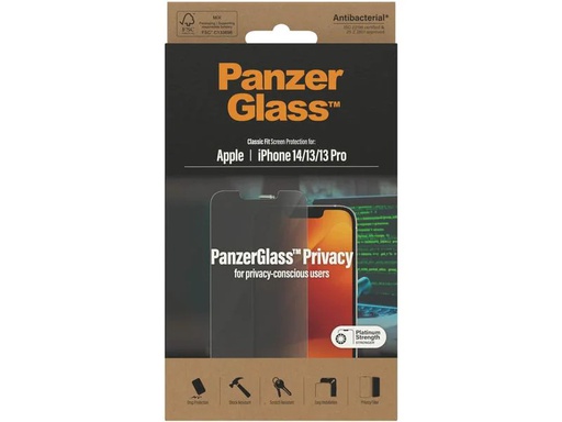 [90255718 1428704] Panzerglass Displayschutz Classic Fit Privacy iPhone 13/13 Pro/14