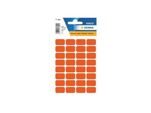 [90255736 1397047] Herma Stickers Vielzweck-Etiketten 1.2 x 1.9 cm, 160 Etiketten, Rot