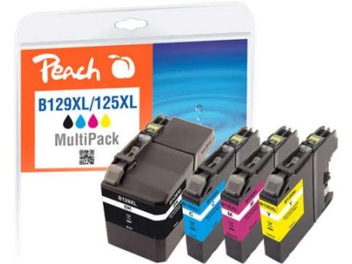 [90044547 754477] Peach Tintenset Brother LC-129XL / 125X