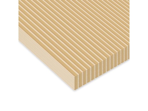 [90255910 1409018] URSUS Wellpapier 50 x 70 cm 10 Stück, Natur