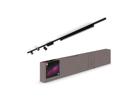 [90255942 1449487] Philips Hue Perifo Basis-Set Deckenleuchte 3 Spots + Lightbar schwarz