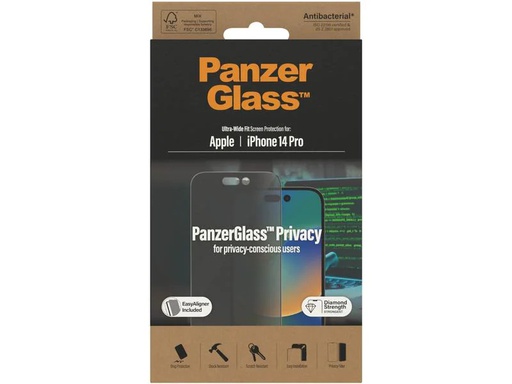 [90255994 1428721] Panzerglass Displayschutz Ultra Wide Fit Privacy iPhone 14 Pro