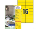 Avery Zweckform Universal-Etiketten 105 x 37 mm, Gelb, 1.600 Stück