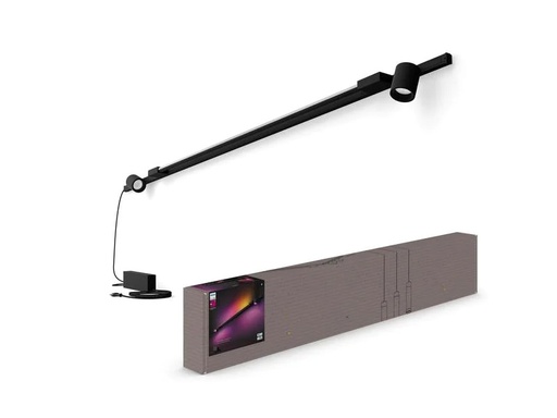[90256045 1449491] Philips Hue Perifo Basis-Set Wandleuchte 2 Spots + Gradient Tube Schwarz