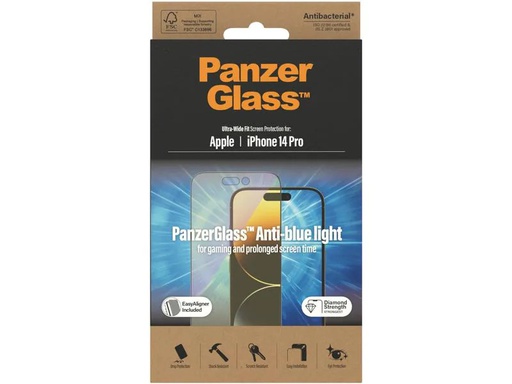 [90256128 1428729] Panzerglass Displayschutz Ultra Wide Anti Bluelight iPhone 14 Pro