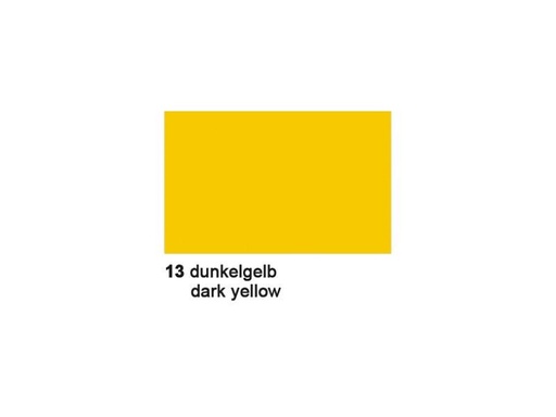 [90256150 1408999] URSUS Tonzeichenpapier 50 x 70 cm 130 g/m², 10 Blätter, Dunkelgelb