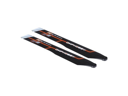 [90256312 1450995] OMPHobby Hauptrotorblätter Orange M2 - Evo