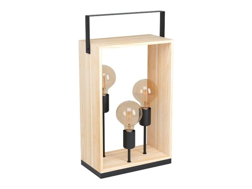 [90044673 1100827] EGLO Leuchten Tischleuchte FAMBOROUGH 3x E27, Schwarz/Beige