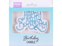 PME Kerze Happy Birthday Blau/Weiss, 1 Stück