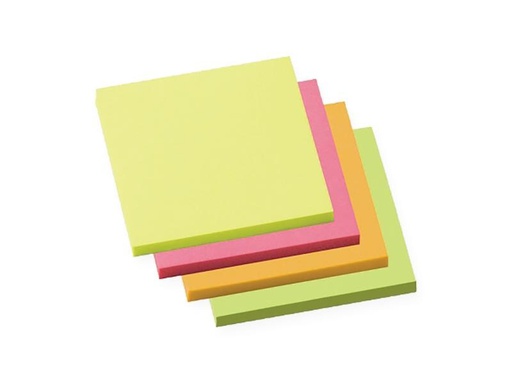 [90256502 1398645] Soennecken Notizzettel 7.5 x 7.5 cm, 4 x 100 Blätter, Mehrfarbig
