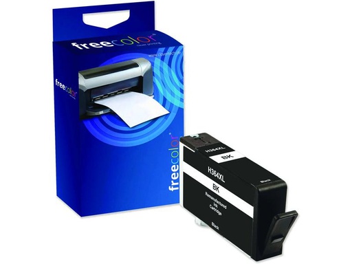 [90256512 1400273] Freecolor Tinte HP No. 364 Black