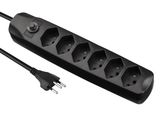 [90044678 679481] FURBER.power Steckdosenleiste mit Überlastschutz 6x T13