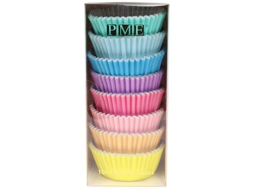[90256545 1435731] PME Cupcake Backform Set Pastell 100 Stück