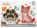 Decora Guetzli-Ausstecher Katze 2 Stück