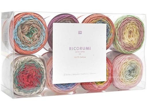 [90256717 1431456] Rico Design Wolle Ricorumi Spin Spin 50 g, 8-er Set