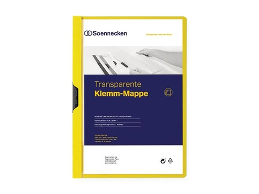 [90256889 1398781] Soennecken Klemmhefter A4, Gelb
