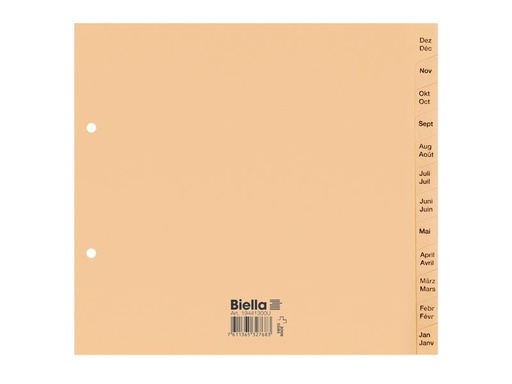 [90256951 1399173] Biella Register Teildeckend, A4, Jan-Dez