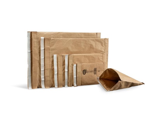 [90256991 1435945] Brieger Versandtasche aus Papier 19.5 x 34.3 cm, Braun, 100 Stück