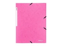 Biella Gummibandmappe A4 Karton, Rosa