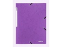 Biella Gummibandmappe A4 Karton, Violett
