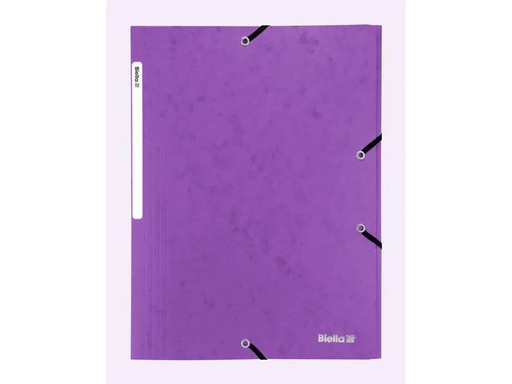 [90257034 1399190] Biella Gummibandmappe A4 Karton, Violett