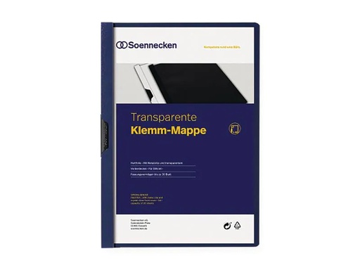 [90257084 1398783] Soennecken Klemmhefter A4, Blau