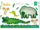 Decora Guetzli-Ausstecher-Set Mini 2 Stück, Krokodil und Elefant