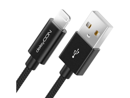 [90257153 1449677] deleyCON USB 2.0-Kabel USB A - Lightning 1 m