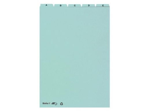 [90257158 1399213] Biella Karteikarten A4 hoch A-Z, 25-teilig, Blau