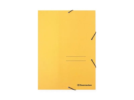 [90257247 1398689] Soennecken Gummibandmappe A4, Gelb, 3 Klappen
