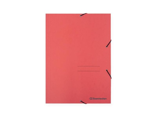 [90257259 1398698] Soennecken Gummibandmappe A4, Rot, 3 Klappen