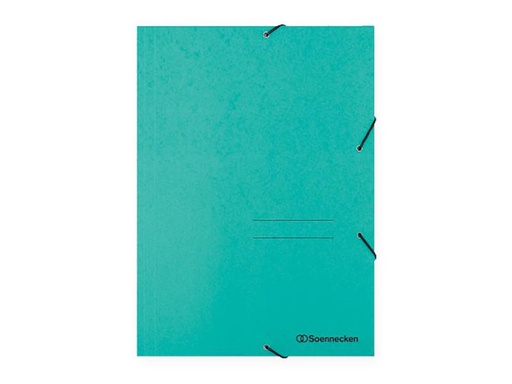 [90257260 1398691] Soennecken Gummibandmappe A4, Grün, 3 Klappen
