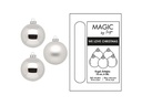 INGES CHRISTMAS DECOR Weihnachtskugel Frosty Silver Ø 10 cm 6 Stück