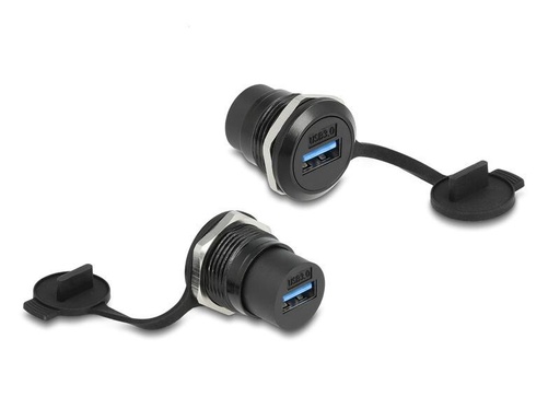 [90257280 1450509] Delock USB 3.2 Gen 1 Typ-A Einbaubuchse mit Staubschutzkappe
