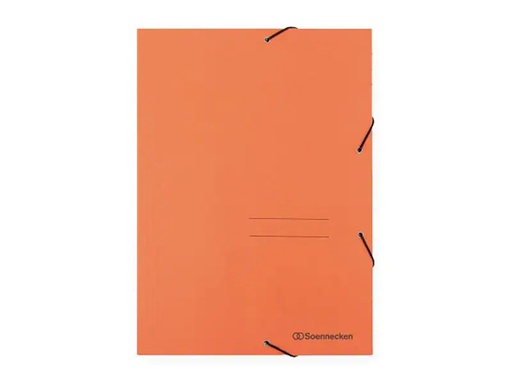 [90257282 1398692] Soennecken Gummibandmappe A4, Orange, 3 Klappen