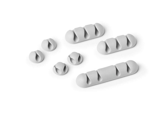 [90257339 1426956] DURABLE Kabel-Clip Cavoline Clip Mix, 7 Stück, Grau