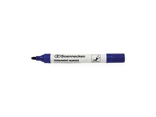 [90257391 1398685] Soennecken Permanent-Marker Blau, 10 Stück