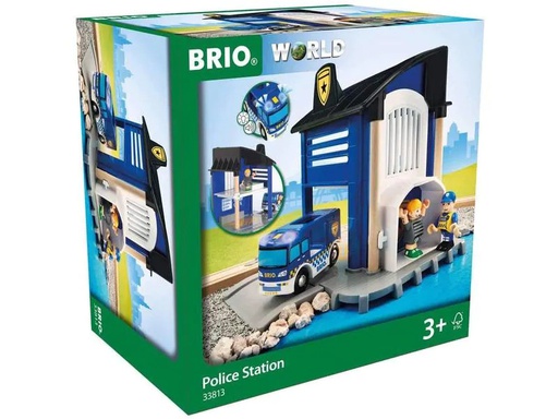 [90044798 640660] BRIO BRIO World Polizeistation mit Einsatzfahrzeug