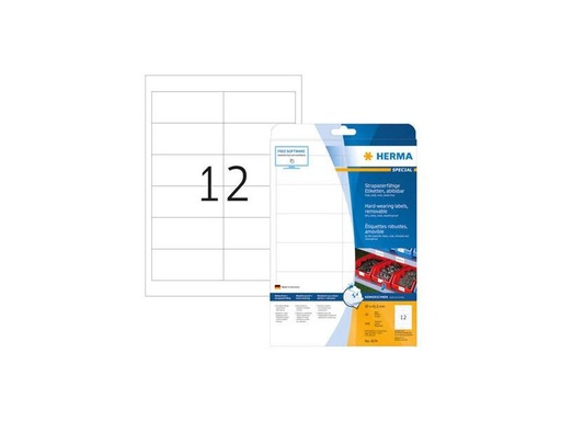 [90257450 1443300] HERMA Vielzweck-Etiketten aus Folie 97 x 42.3 mm, 20 Blatt