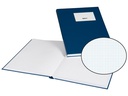Biella Notizbuch A4, Kariert, Blau